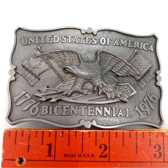 Swiss Miss Hot Chocolate Belt Buckle Cocoa 1976 Bicentennial Limited Edition Ad - Picture 2 of 9